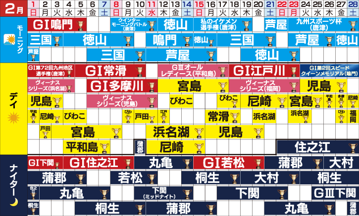 2026年2月のスケジュール